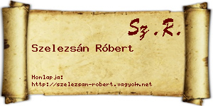 Szelezsán Róbert névjegykártya
