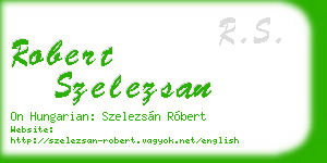 robert szelezsan business card